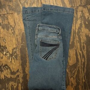 Blue Denim Jeans with Pocket Detail